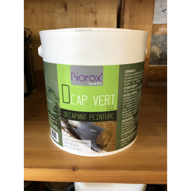 Décapant bois DCAP VERT GEL : pour saturateur, huile, peinture, lasure