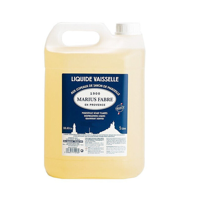 Liquide vaisselle aux copeaux de savon de Marseille 5L