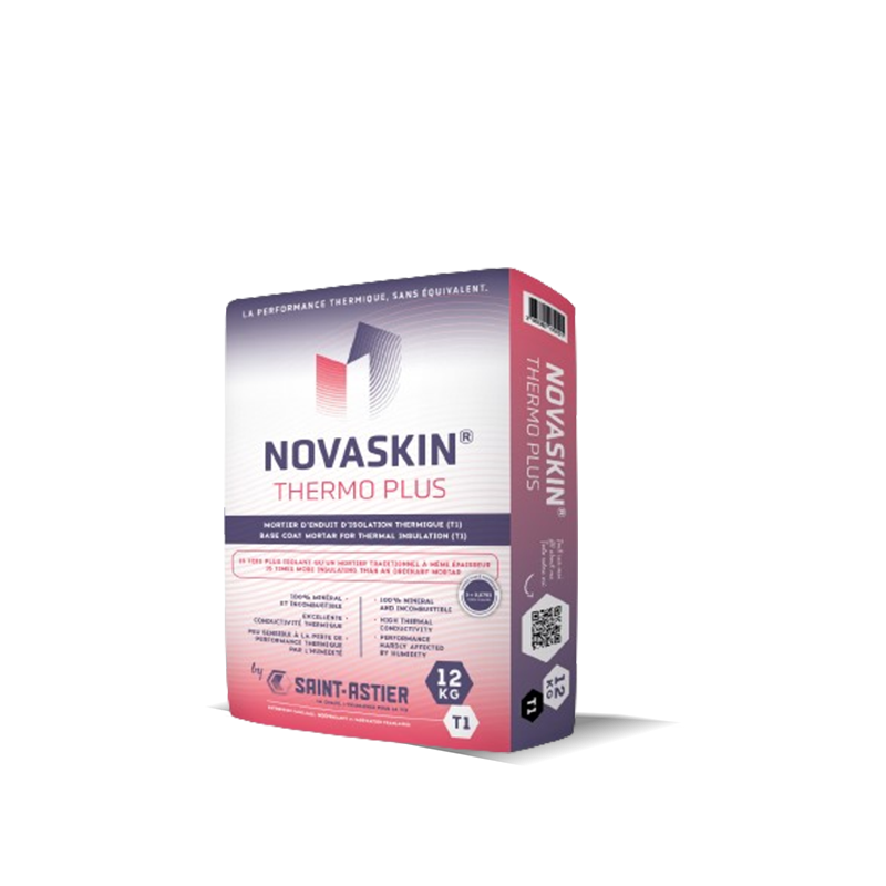 Novaskin thermo plus sac de 12kg enduit isolant saint astier