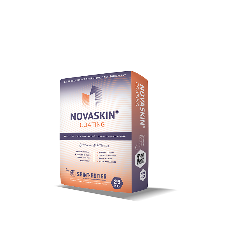 Enduit de finition novaskin coating saint astier sac de 25kg