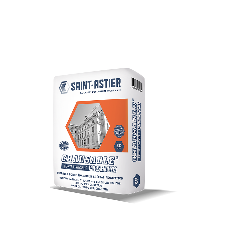 mortier forte epaisseur special renovation chaussable premium Saint Astier