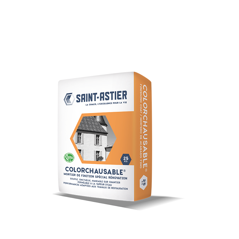 Mortier de finition special rénovation colorchausable Saint astier