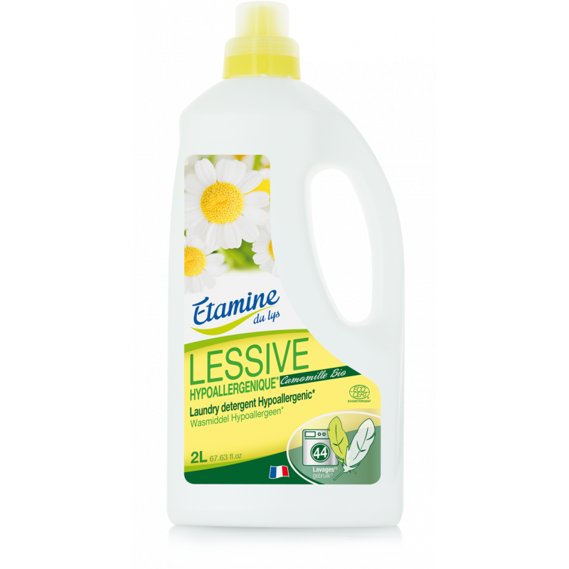 Lessive liquide ultra concentrés hypoallergénique sans substance  répertoriée comme allergisante bidon de 5l