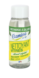 Recharge à diluer pour nettoyant vitres