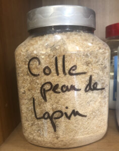 Colle de peau de lapin 1L/700gr
