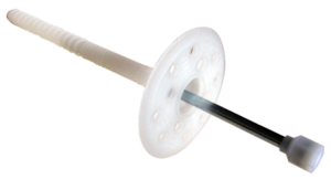 Clou isolation Ø60 double expansion tige métal Cheville à frapper pour la fixation d&rsquo;isolants