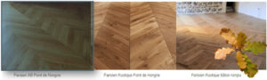 Parquet chêne  parisien classique a coller 14x90mm longueur de 500mm prix au m²