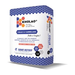 Kholao Colle Saint-Astier – mortier-colle à la chaux (sac de 25 kg)