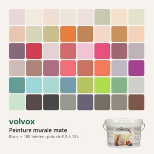 Peinture murale mate volvox