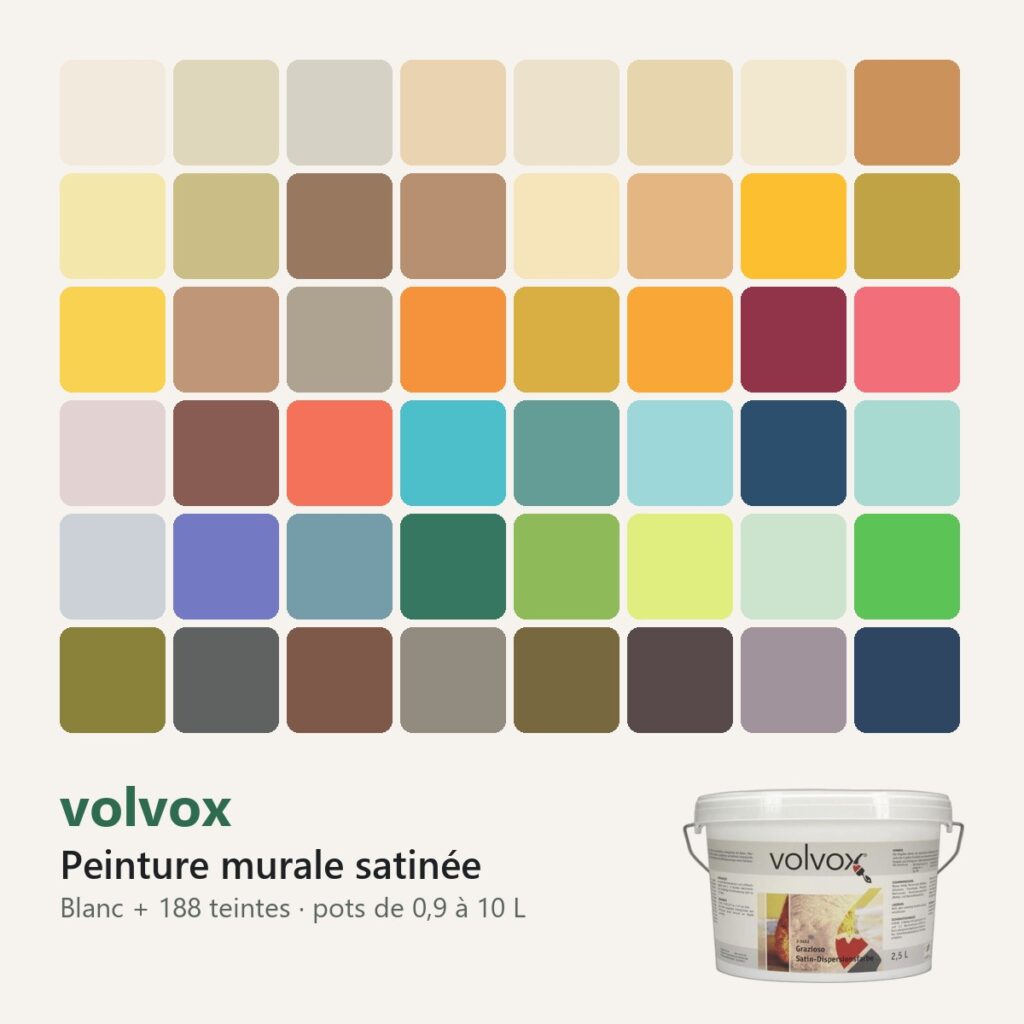 Peinture murale satinée volvox