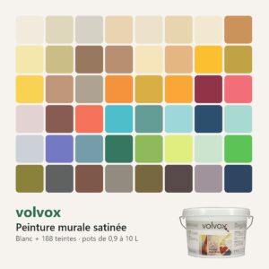 Peinture murale satinée volvox