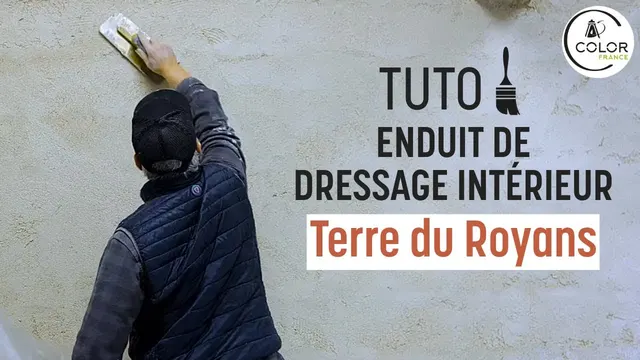 Appliquer un enduit de dressage en Terre du Royans – Colorfrance